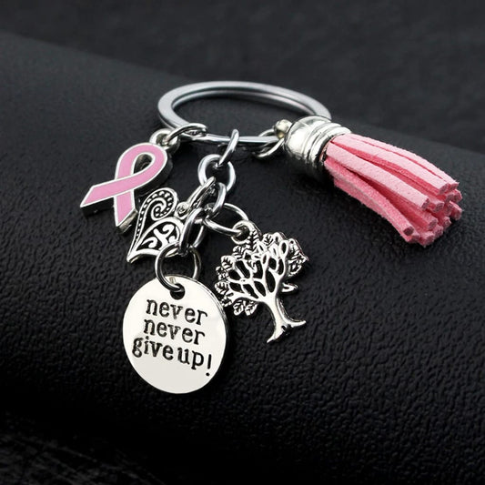 Breast Cancer Keychain Charm