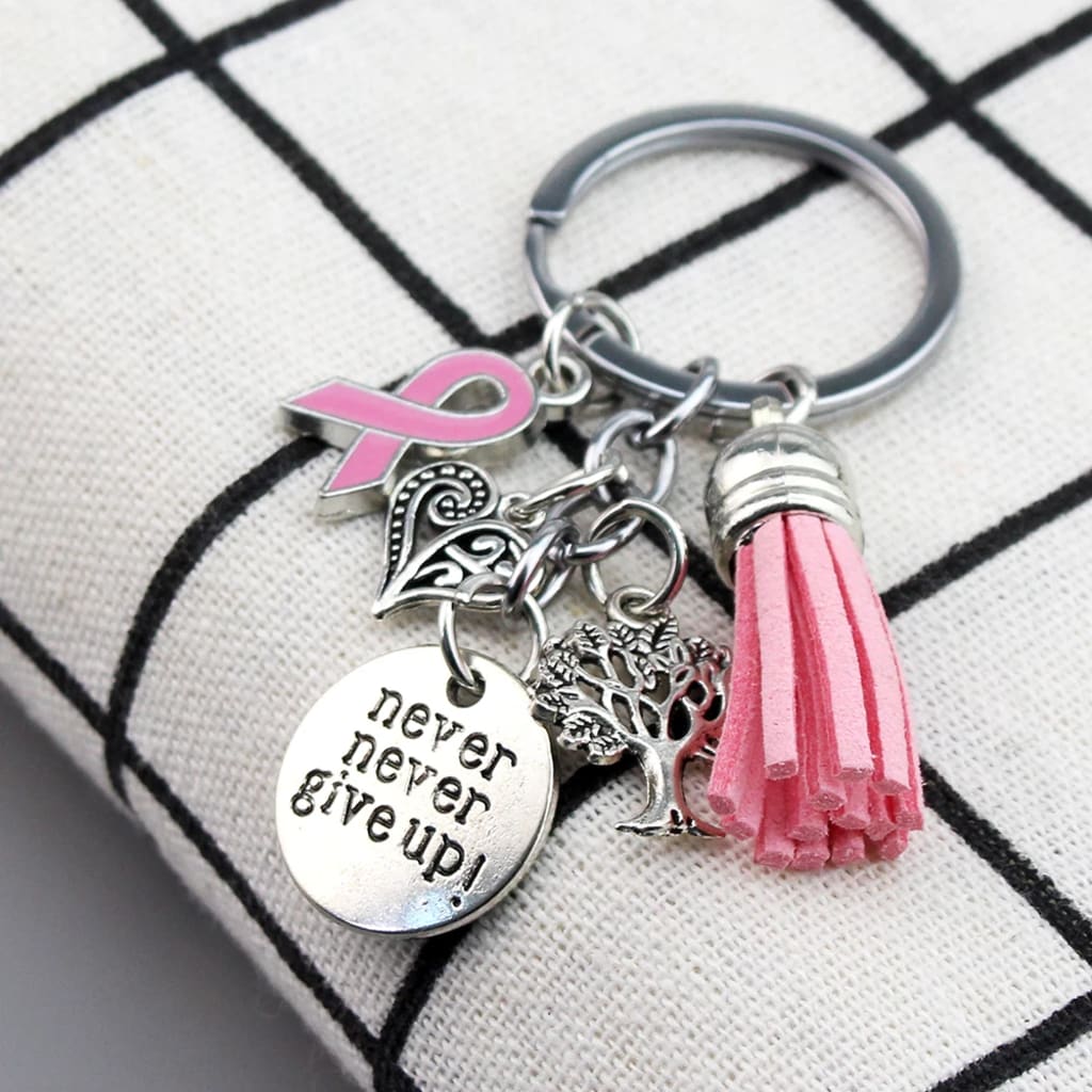 Breast Cancer Keychain Charm