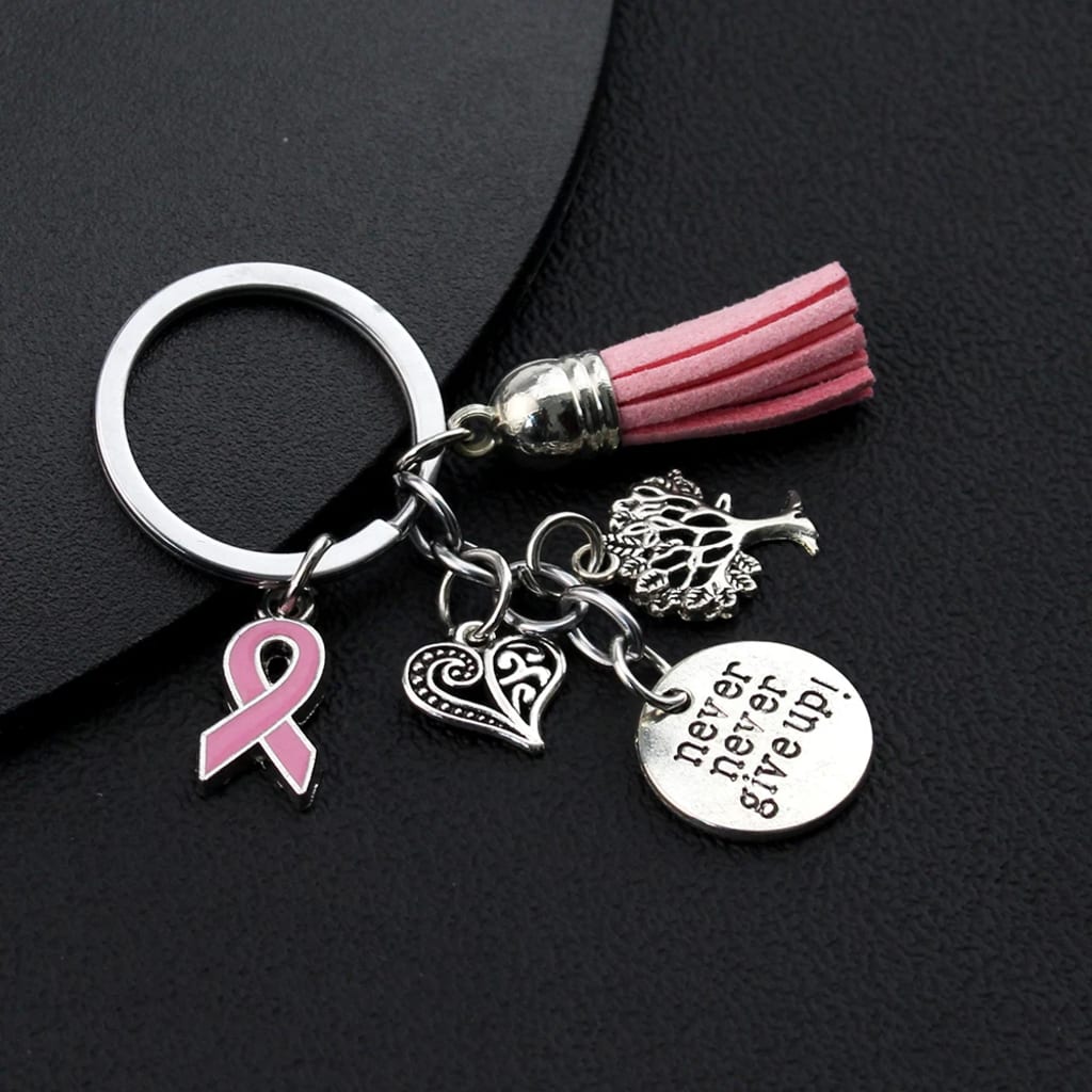 Breast Cancer Keychain Charm